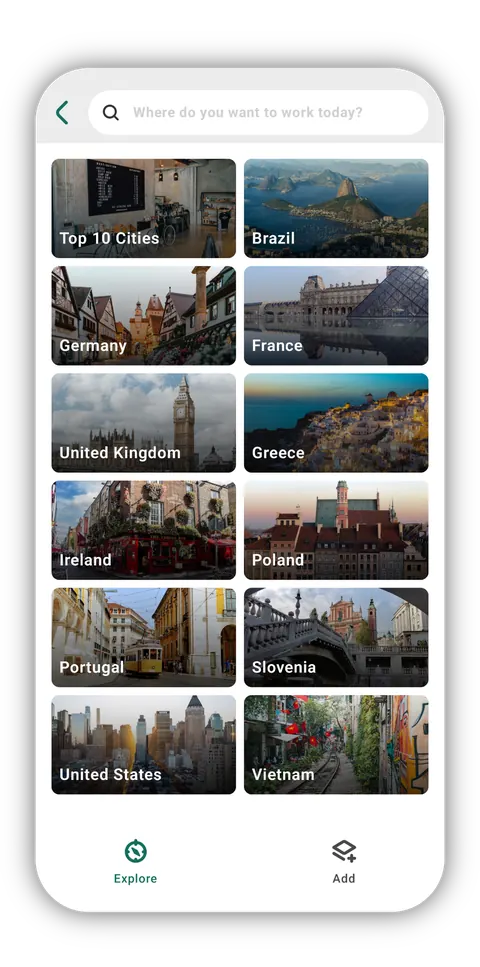 Nomad Spot search by city and country